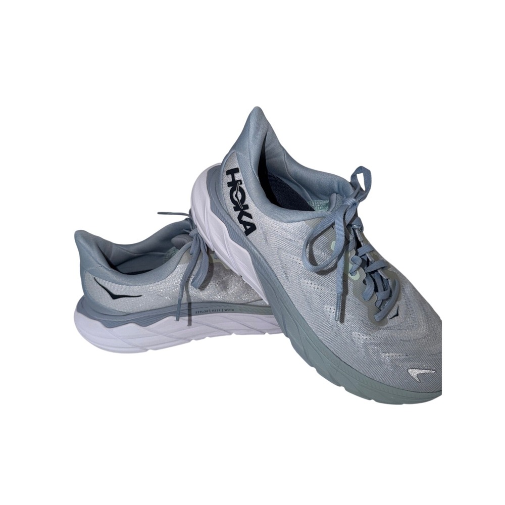 Hoka Arahi 6 Womens Running Shoes Blue White Orange Stability Sneakers 8D Wide